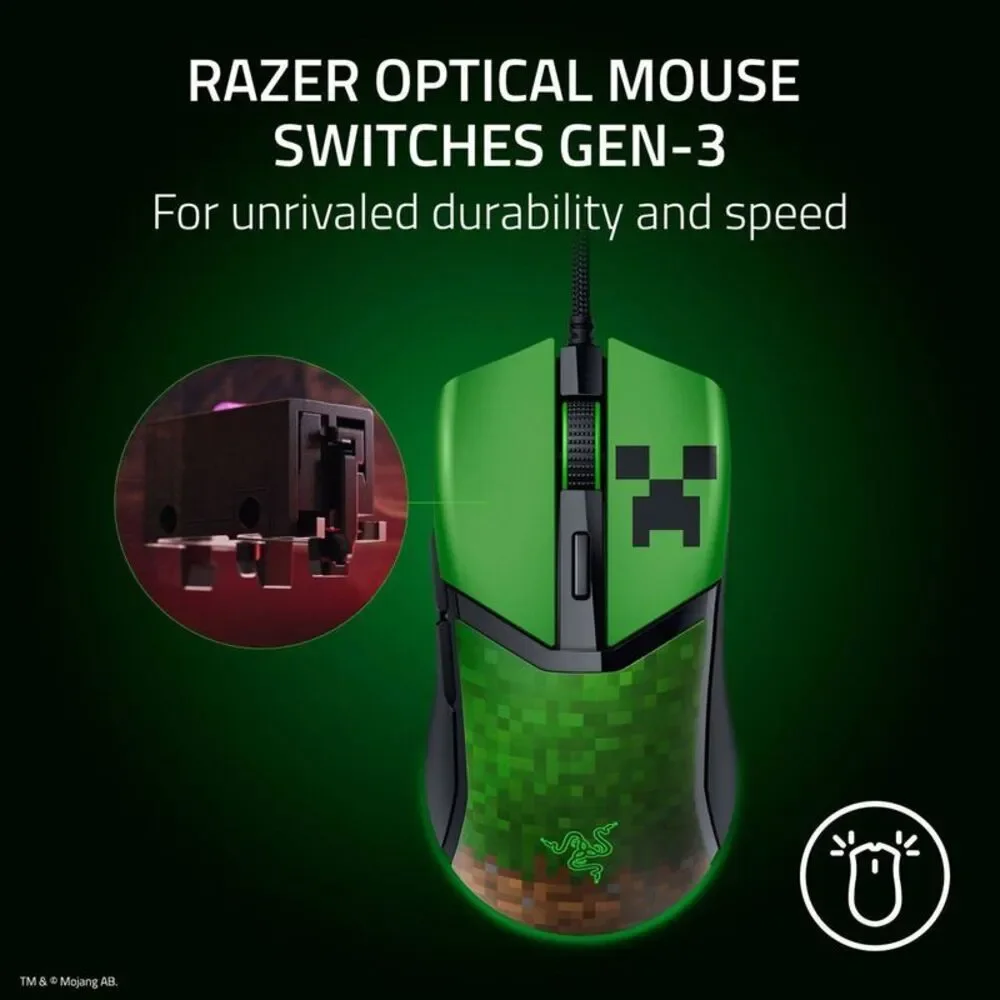 Razer Cobra Customizable Gaming Mouse - Minecraft Edition